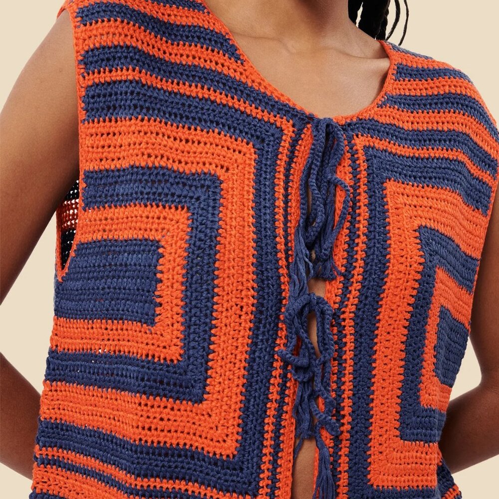 058 FRNCH Cybille Knitted Top (Anthropologie) NWT Oversized Small - Picture 4 of 14